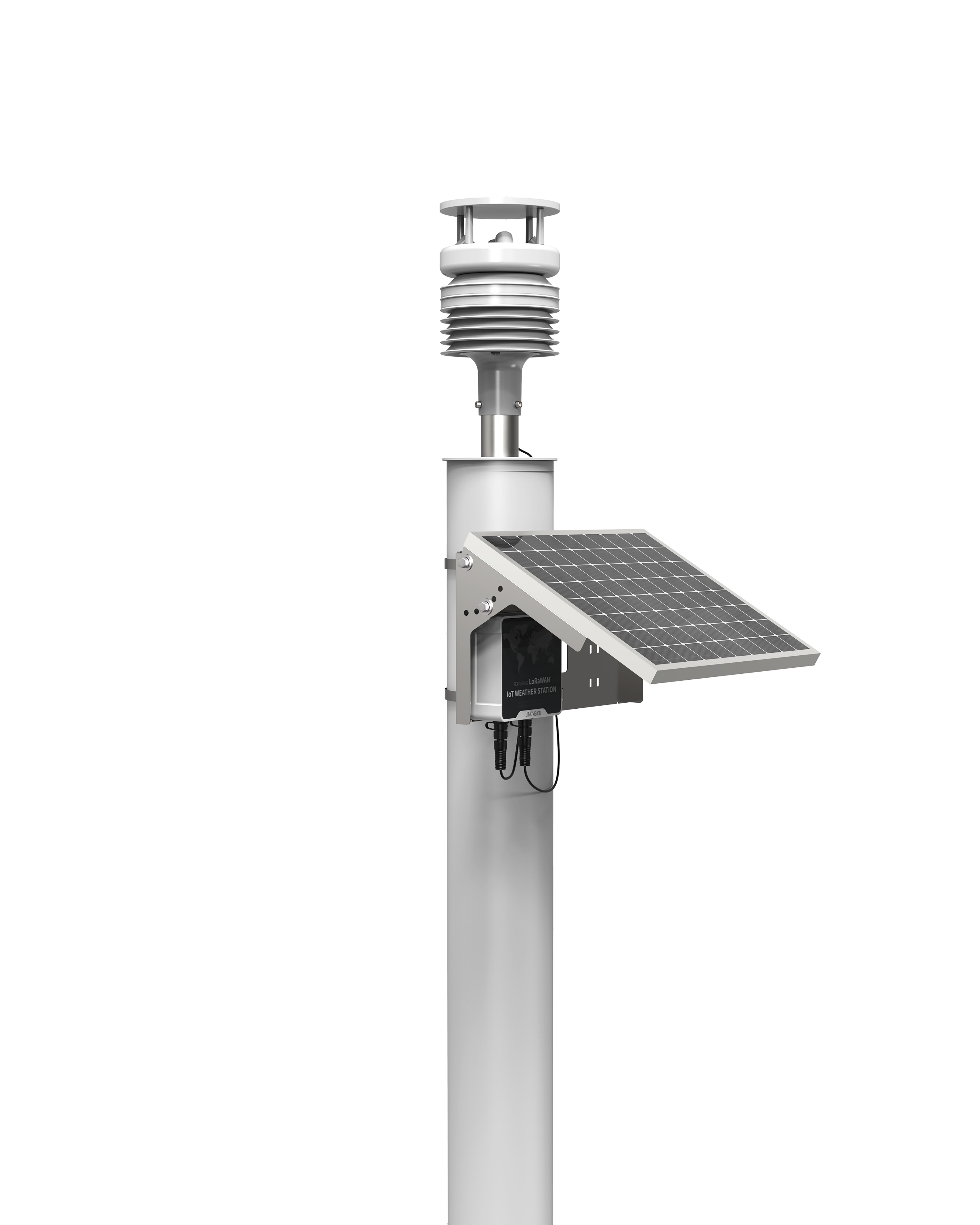 Solar Powered LoRaWAN Wireless Weather Station for Temperature, humidity, wind speed, wind direction, barometric pressure