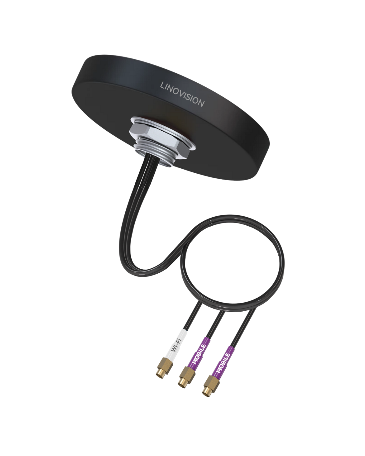 4G LTE MIMO and WiFi 3-in-1 Combo Antenna, 2x 4G LTE and 1x Dual Band Wi-Fi, Outdoor Roof SMA Antenna for IOT-R32W