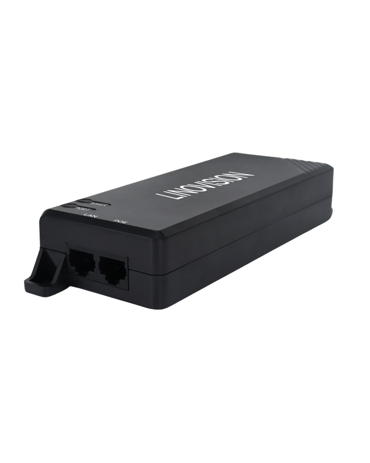 Gigabit 90W PoE injector, transmits power and Gigabit Data over single network cable