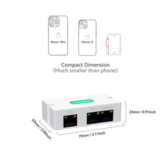 Mini 2 Ports POE Extender IEEE 802.3af/at POE Repeater Up to 300m (5pc)
