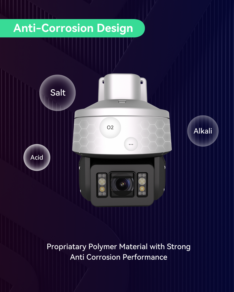 The Most Affordable AI Smart Anti-corrosion 4MP 32x Optical Zoom Network Dome Camera with Polymer Material