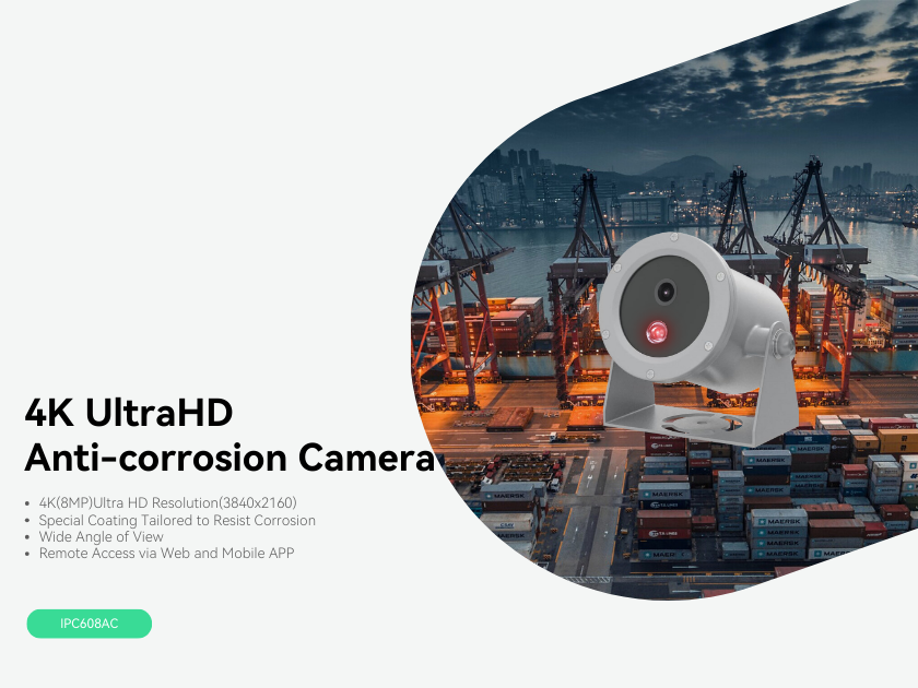 4K Anti-corrosion Camera with Tailored Coating for Sea Shores and Mari ...