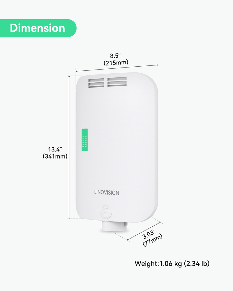 Outdoor 8 Ports Full Gigabit L2 Cloud Managed PoE Switch with 2 SFP Uplinks, Total 150W Power Budget