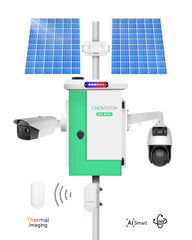 (GO BOX-V1200PU-PTZ-TH)Versatile Solar Powered Cameras System with Paired Wireless Bridge