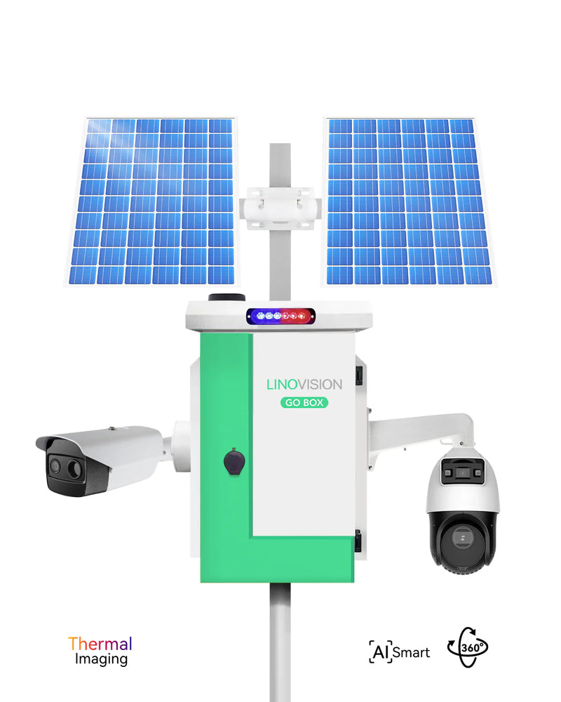 (GO BOX-V1200PW-PTZ-TH)Versatile Solar Powered Cameras System with Endless Monitoring and Thermal Imaging