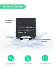 LoRaWAN Wireless IO Controller support Modbus RS485/RS232 with High Capacity Battery