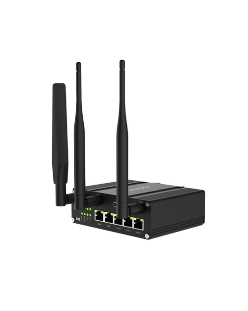 Industrial 4G LTE Cat4 Cellular Router with 5 RJ45, Wi-Fi, Dual SIM Sl ...
