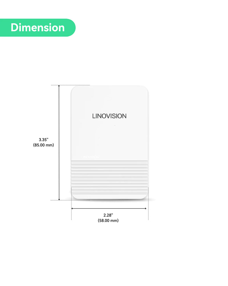 食品安全で防水性のある筐体を備えた LoRaWAN ワイヤレス磁気温度・湿度センサー