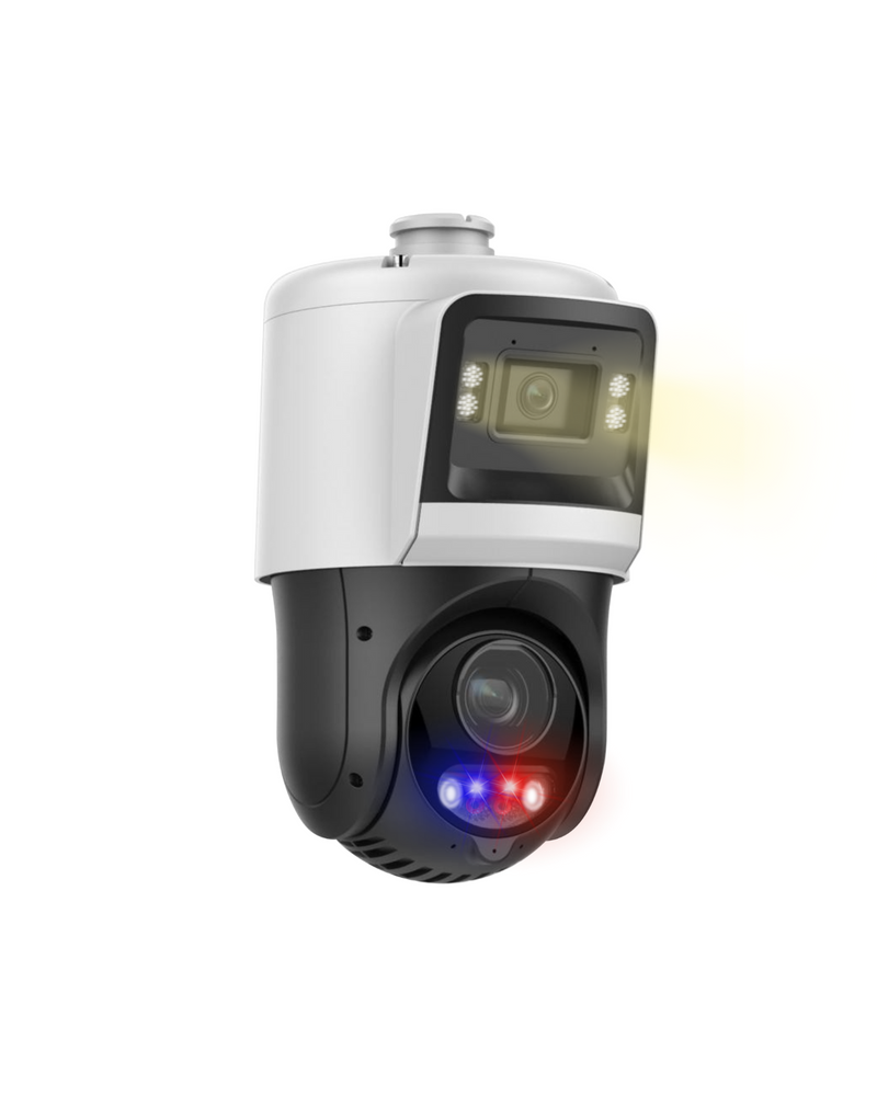 4MP 25x IP Speed Dome Camera with Extra Wide View Lens and Red/Blue Strobe Light (256GB Onboard Storage)
