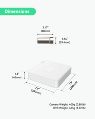 Sensor Unit for HDMI Underwater Camera KIT, HD Camera with Wide View Angle and Brightness Adjustable LED, Live Display on TV Monitor, Remote Network Access