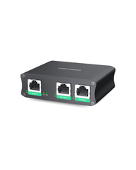 Industrial 2 Ports Gigabit PoE Extender, Passthrough and Split 30W POE to two PoE Cameras or Wireless APs