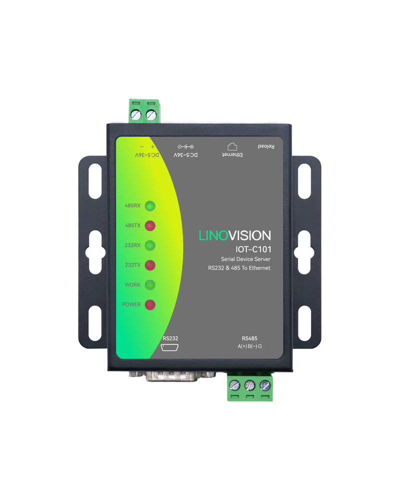 Industrial Serial Device Server to Convert RS232 and RS485 Modbus to Ethernet