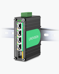Industrial 4 Ports Gigabit Solar PoE Switch with DC9~57V Redundant Power Input