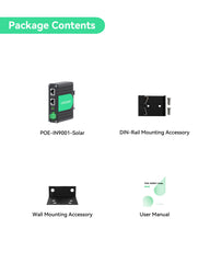 Industrial Single Port Gigabit IEEE802.3bt 90W PoE Injector, Wide Voltage DC 10.8~57V Input