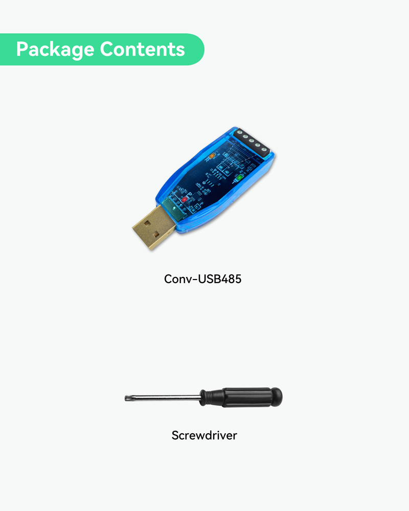 Industrial USB to RS485 Converter with LED Indicators, Compatible with LINOVISION Devices and Other RS485 Sensors