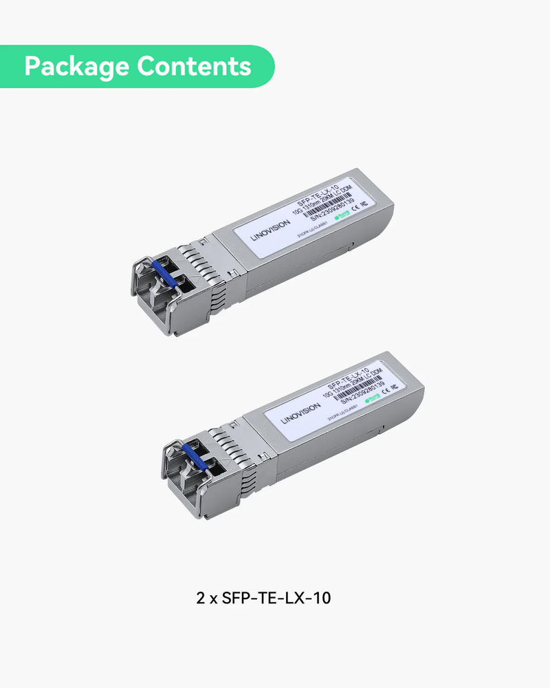 10Gbps BIDI SFP+ Optical Transceiver for POE Switches with 10G SFP Module