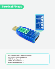 Industrial USB to RS485 Converter with LED Indicators, Compatible with LINOVISION Devices and Other RS485 Sensors