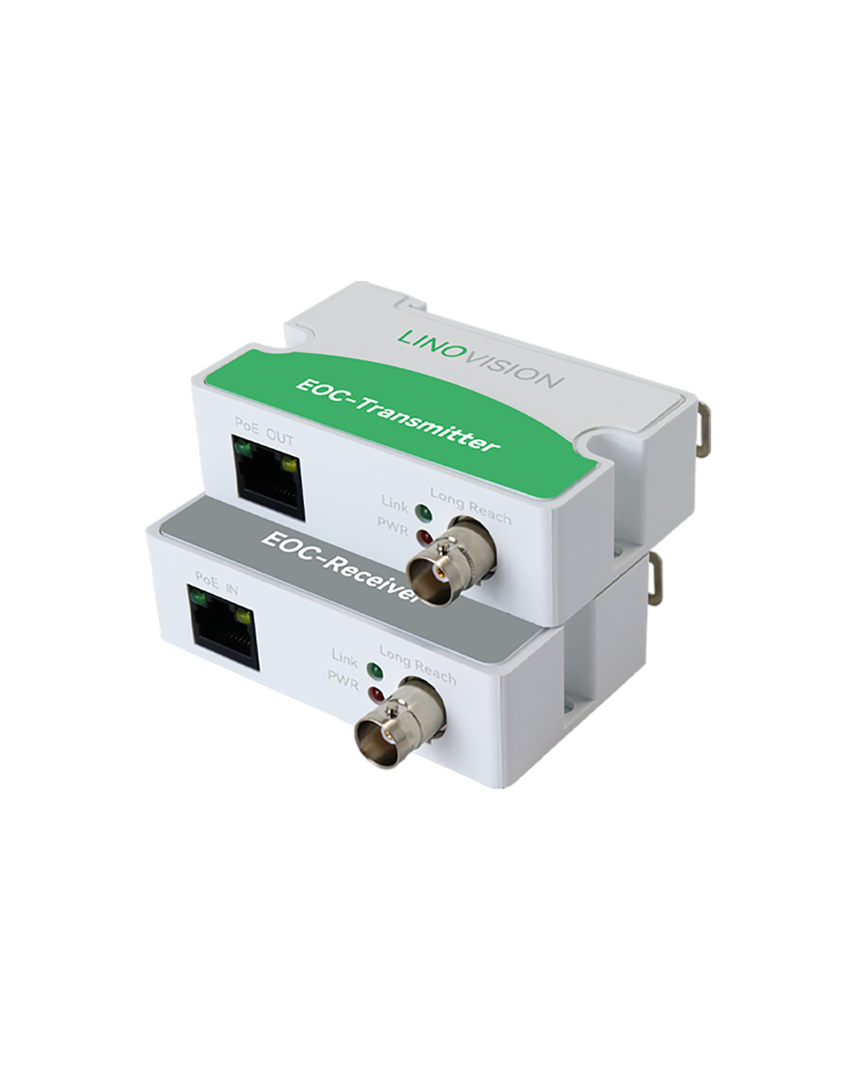 Eoc Converter IP Over Coax Max 3000ft PoE Power and Data Transmission Over Regular RG59 Coaxial Cable