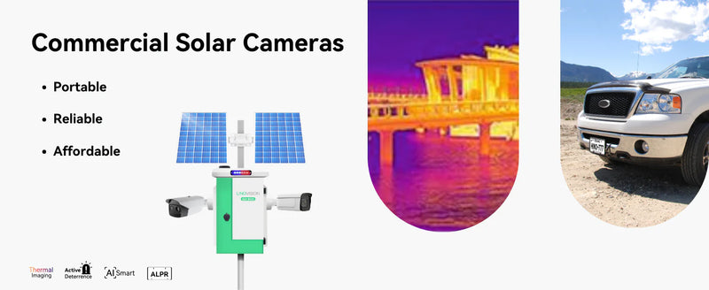 Linovision Go Box (GO BOX-V1200PW-LPR-TH)Versatile Solar Powered Cameras System with LPR ...