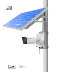 (GO SOLO LPR)Commercial Solar Power Camera KIT with License Plate Recognition