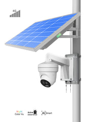(GO SOLO T4 vSIM)Commercial Solar Power Camera KIT with 60GB 365 Days Data Plan