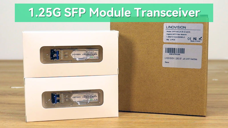 1.25G SFP Module Transceiver, 1000Base-LX,1310nm SMF,Dual LC Fiber