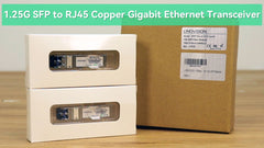 1.25G SFP 至 RJ45 铜千兆以太网收发器，最长 328 英尺