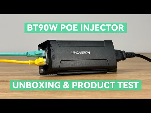 Single Port BT90W PoE Injector, 1000Mbps/2.5G Super High Speed Transmission