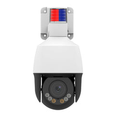 NDAA Prime 5MP 主动威慑网络迷你 PTZ 摄像机，带人/车辆检测功能