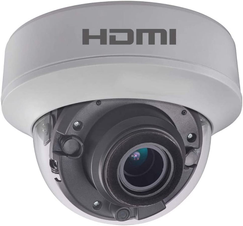 HDTVI &amp; HDMI出力を備えた2MP HDMIドームカメラ、テレビでの表示をサポートし、録画用にDVRに接続、最大132フィートのIRナイトビューを備えた2.8-12mm電動HD-TVIカメラ