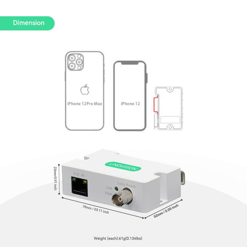 GINTOOYUN Grijs DC5V USB-C POE splitter 10/100 Mbps Type-C POE splitter met RJ45-poort en type-C-poort voldoet aan IEEE 802.3AF/at standaard (6,69 inch GINTOOYUN Grijs DC5V USB-C POE splitter 10/100 Mbps Type-C POE splitter met RJ45-poort en type-C-poort voldoet aan IEEE 802.3AF/at standaard (6,69 inch