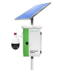 Fully Integrated Solar Powered Security Camera System with PTZ Control and Active Deterrence Siren
