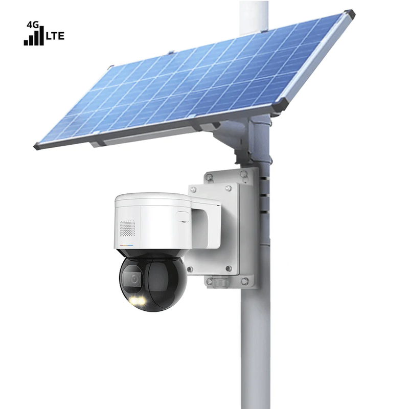 4G LTE Solar Power Camera Kit with 4MP Mini PT Dome Camera