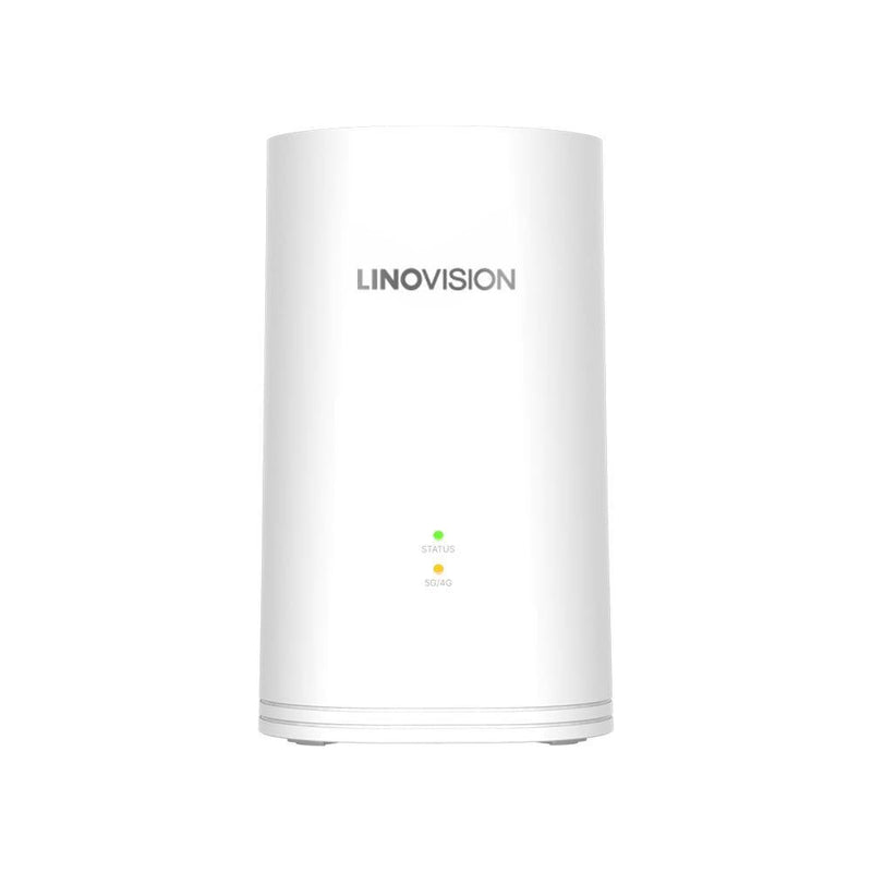 LINOVISION 産業用屋外用 4G &amp; 5G CPE は、最新の 5G セルラー ネットワーク、2 つのイーサネット、デュアルバンド Wi-Fi 出力をサポートし、POE または DC 9-48V で駆動
