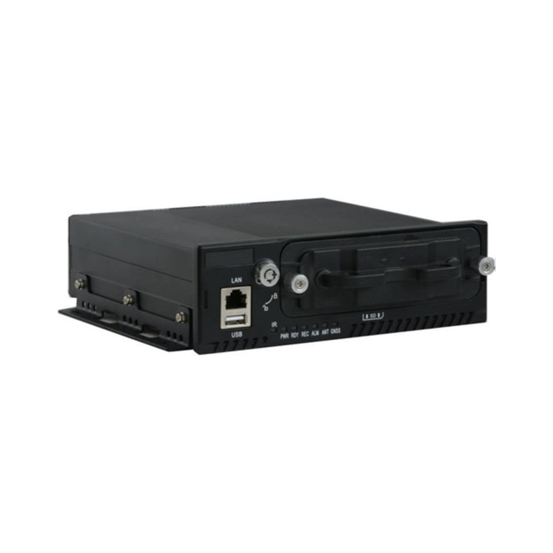 4 端口 PoE 移动 NVR 录像机，配备 4G LTE 接入，适用于车辆监控