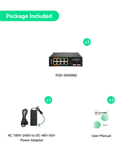 Industrial 8 Ports Full Gigabit BT 90W PoE Switch with 2 SFP Uplink