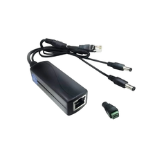 LINOVISION POE 스플리터 Power Over Ethernet 2 DC 12V 출력 IEEE 802.3at 호환 스피커 마이크로폰 라우터가 있는 IP 카메라 전원 공급