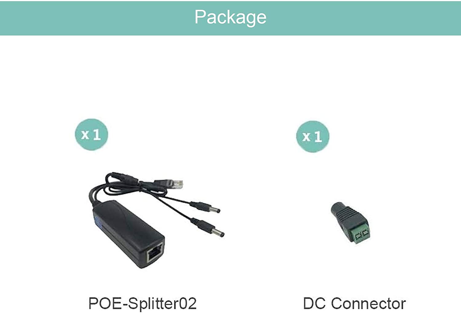 LINOVISION PoE-splitter Naar USB-C – 5V 2,4A Voeding + 10/100Mbps Data, Compatibel Met PoE Modus A En B, 2 Stuks